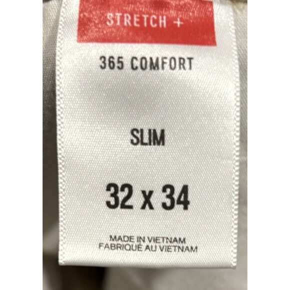 Express Men’s Pants Stretch 365 Comfort Slim Khaki 32x34 - Picture 6 of 7